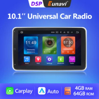 Eunavi 10.1inch 2din Android 10 Car Radio Multimedia Video Player For Universal Auto Stereo Audio Carplay GPS 2Din Autoradio