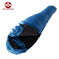 AEGISMAX M3 Sleeping Bag 95% White Goose Down Outdoor Camping Hiking Keep Warm Winter Mummy Portable Nature Hike Sleeping Bag