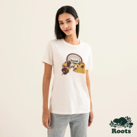 【Roots】Roots女裝-#Roots50系列 璀璨50有機棉短袖T恤(椰奶色)