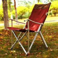 Bearing 120kgs Aluminum Alloy Outdoor Folding Ogawa Fishing Chair Recreational Household Portable 600D Oxford Fabric Stable