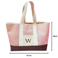 Tas Mika PVC Susu / Tote Bag Mika Bordir Custom Nama Plus Bordir