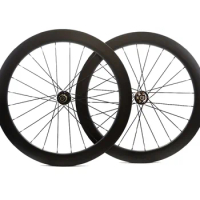 700C 60mm depth disc brake carbon wheels 25mm width Clincher/Tubular Road Disc Cyclocross Bicycle Carbon Wheelset