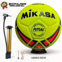 BOLA FUTSAL Size 4 Mikasa Grade Ori  Fres mesin paket komplit