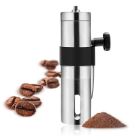 【全場免運】咖啡磨豆機 創意手搖咖啡磨豆機帶硅膠套304不銹鋼咖啡機便攜咖啡磨