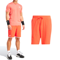【adidas 愛迪達】Adidas Ergo Short 男款 紅色 鬆緊 口袋 附抽繩 網球 運動 休閒 短褲 IQ4733