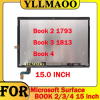 15" LCD For Microsoft Surface Book 2 1793 1813 LCD Display Touch Screen For Surface Book 3 Book 4 Digitizer Assembly Replacement