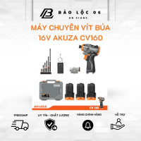 Máy chuyên vít búa sử dụng pin AKUZA CV160PRO - 1 bộ 3 viên pin tặng 5 mũi vít- động cơ không chổi t