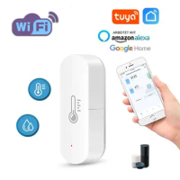 Tuya WiFi Smart Temperature Humidity Sensor Smart Life APP Monitor Smart Home Work With Alexa Google Home No Hub Required