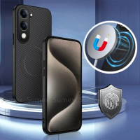 Sarung Telefon Gentian Karbon, Ultra Nipis, Untuk Vivo Y04 4G, Y29s, Y29t 5G, 2025 V2430, Kalis Keju