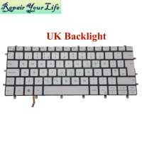04HP10 UK Backlit Keyboards For Dell XPS 13-9370/9380/7390 Euro English Keyboard Backlight White 4HP10 CN-04HP10 New