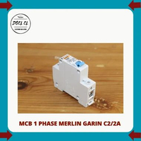 MCB MERLIN GARLIN 1 PHASE 2A, 4A, 6A, 10A, 16A, 20A, 25A, 32A, 40A | MCB MERLIN GARLIN 2A - 40A 2A