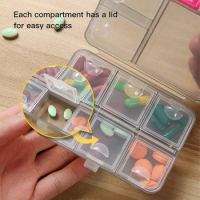 Portable Travel Convenient Medicine Pill Box Pills Dispenser Organizer Big Capac Tablet Pillbox Case Container Drug Divider