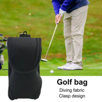 Waterproof Golf Ball Storage Pouch Fastener Tape Design Dust-proof Golf Ball Holder Anti-scratch Wear Resistant Golf Carrier Bag