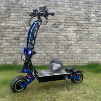 Foldable Good Selling 72V 11 Inch Fat off road Wheels 8000w Dual Motor Electric Scooters with seat For Adults