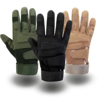 Outdoor Tactical Full Finger Bicycle Antiskid Cycling Gloves Military Army Paintball Shooting Airsoft Combat Protection Glove