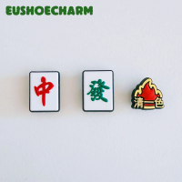 JibbitzCharm, Khóa Giày Cho Dép Crocs, Phụ Kiện Trang Trí Giày Dép, Chủ Đề MahjongFortuneFestivalWis