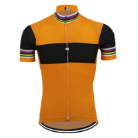 Retro cycling jersey team bike jersey breathable short sleeve ropa ciclismo outdoor sports classic cycling clothing