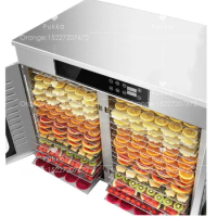 Commercial Dried Fruit Dehydrator 32-layers Stainless Steel Food Dehydrator Dried Fruit Machine Fruit Dewatering Dryer