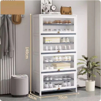 大容量鞋櫃（九層70cm）（白色）