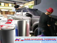 STIKER WARNA HITAM DOFF