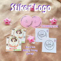 CETAK STIKER LOGO CUTTING BULAT KOTAK TERMURAH CIBINONG