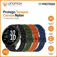 Watch Strap / Band Garmin Venu 4 / 3 / Sq 2 Protego Tempus Canvas Nylon (PT-003) Garmin Venu 3 Black