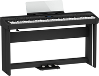 【非凡樂器】ROLAND FP-90X數位鋼琴含架、含架踏版 /黑色 /含原譜架/贈升降鋼琴椅 /  公司貨保固