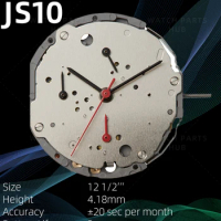 New Miyota JS10 Watch Movement Citizen Genuine Original Quartz Mouvement Automatic Movement 6 Hands Date At 3:00 Watch Parts
