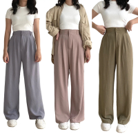 SIVALI Celana Kulot Crinkle Wanita Panjang Highwaist - Loose Cullote pants Bahan Premium Mewah Outfi