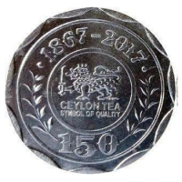 Sri Lanka Ceylon Black Tea 150 Th Anniversary 2017 10 Rupees Commemorative Coin Brand New