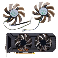 GPU Cooling Fan for Maxsun GTX1060 GTX1070Ti GTX1070 Palit GTX 1080 85MM 2PCS Graphics Card Cooling Fan 4Pin 12V 0.45A P9JB