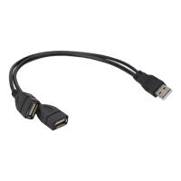 Cáp chuyển đổi nguồn USB 2.0 từ đầu đực USB 2.0 A sang bộ phân tách/hub USB đôi (đầu đực USB 2.0) ki