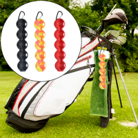 Golf Ball Holder For 5 Balls Silicone Pouch Golf Ball Case Portable Golf Ball Carry Bag With Hook Golf Accessories