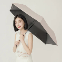 【雨傘王】1+1組合 BigRed太扁2.0 21吋手開傘 折疊傘 黑膠 防曬 厚度僅2cm(終身免費維修)