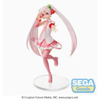 Goods In Stock 100% Original SEGA SPM VOCALOID Hatsune Miku Sakura Miku Anime Figure Model Collecile Action Toys Gifts