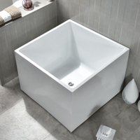 優樂悅~小戶型正方形浴缸日式獨立式亞克力加深情侶雙人成人家用坐泡澡盆