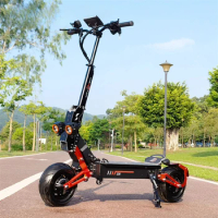 Manufacturer 48V Electric Scooter 5000W Dual Motor Trotinette Electrique 12 Inch Two Wheel E Scootercustom