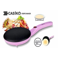 CASIKO เครื่องทำเครปมือถือ รุ่น CK-5522 หน้าเตาขนาด 20 ซ.ม แถมฟรี จาน 1ใบ รับประกัน ปี