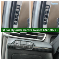 Interior Pillar A Air Conditioning AC Vent Outlet / Head Light Lamp Switch Cover Trim For Hyundai Elantra Avante CN7 2021 - 2023