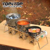韓國TOP&amp;TOP 加大型不銹鋼爐架 烤架 登山爐架 爐頭架