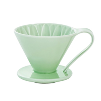 日本CAFEC 花瓣型陶瓷濾杯2-4杯-綠色《WUZ屋子》花瓣型 陶瓷 濾杯 咖啡濾杯 咖啡