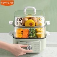 Joyoung GZ105 Household Food Steamer 1000W Heating Fast Steaming Pot 220V Electric Steam Cooker 60 Minutes Timing 10L Capacity