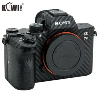 KIWIFOTOS Anti-Scratch Camera Body Carbon Fiber Film Kit For Sony A7 III A7R III A7III A7RIII A7M3 A7RM3 Cameras Skin 3M Sticker