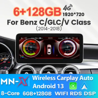 Carplay Car Android Auto Radio For Mercedes Benz C V GLC Class W446 W447 X253 W205 2015 - 2018 WIFI Multimedia Player All-In-One