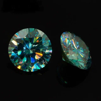 CGG Moissanite Diamond 2ct Blue Color Sertifikat VVS1