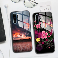 Case For Huawei P30 Lite Cover P30 Lite Tempered Glass Case Phone Back Fundas For Huawei P 30 Bumper For Huawei P30 Pro Para