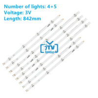 8pcs TV's LED Backlight Strips For Philips 42PFH6309/88 42PFT6309/60 LED TV Bars 42" V14 DRT REV0.0 1 L1 R1 6916L-1455A