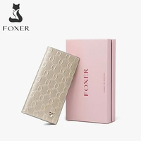 Dompet Panjang Wanita Dompet Kulit Sapi Wanita Untuk Koin Dompet Panjang Ultra Tipis Dengan Banyak S