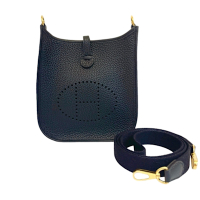 HERMES 愛馬仕 MINI Evelyne 16cm T/C 兩用斜背包(多色任選均一價)