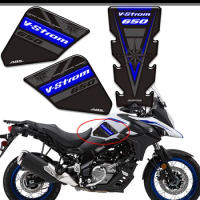 3D 650 XT Tank Pad Stickers Protector Trunk Luggage Cases For Suzuki V STROM VSTROM DL 650XT Adventure Fuel Oil Kit
